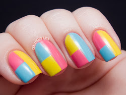manicure tape spring block nails nail colors three hansen sally tutorial designs colour chalkboard gel different shade chalkboardnails coloured lines