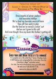 My Little Pony Winter Wrap Up Series 3 Trading Card