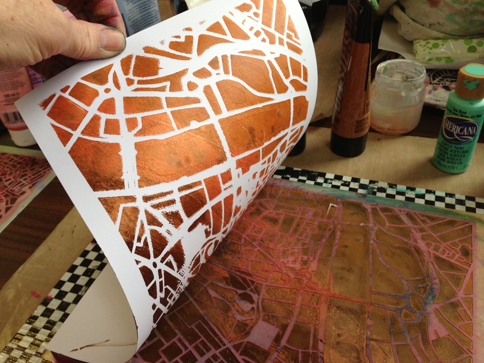 Inky Obsessions Gelli prints, Gelli prints, everywhere I look!