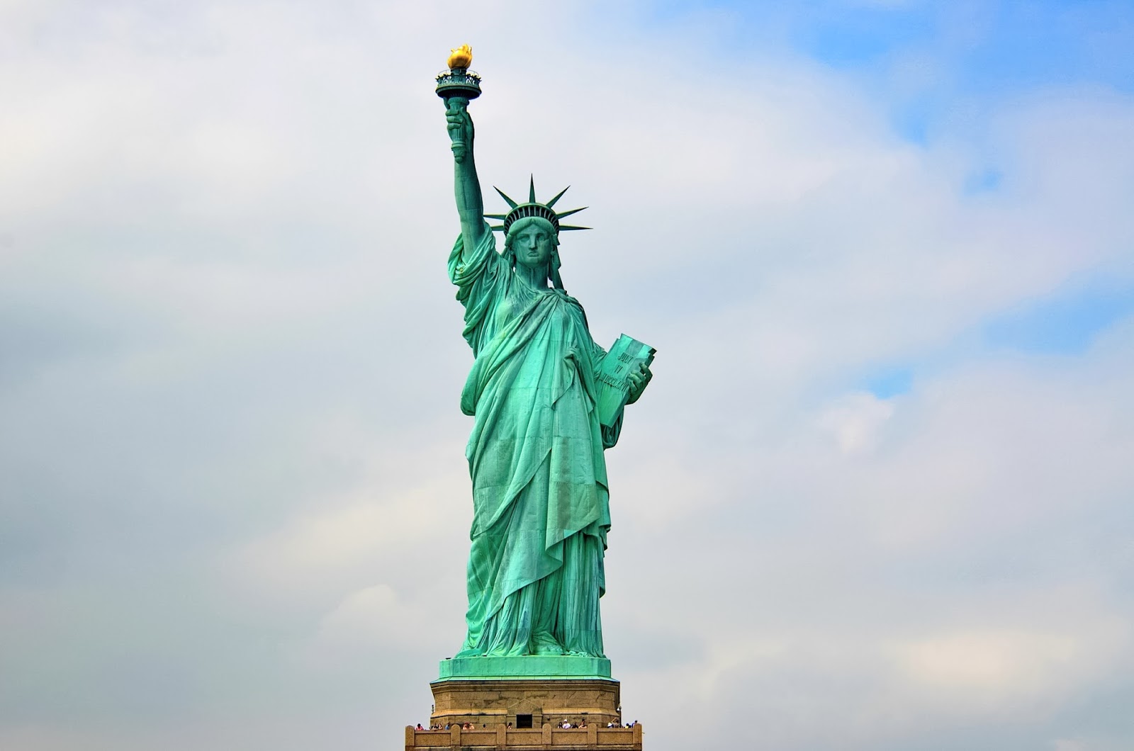 Checking Out The Statue of Liberty From The Water A Make Believe World
