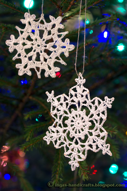 Heegeldatud lumehelbed / Crocheted Snowflakes