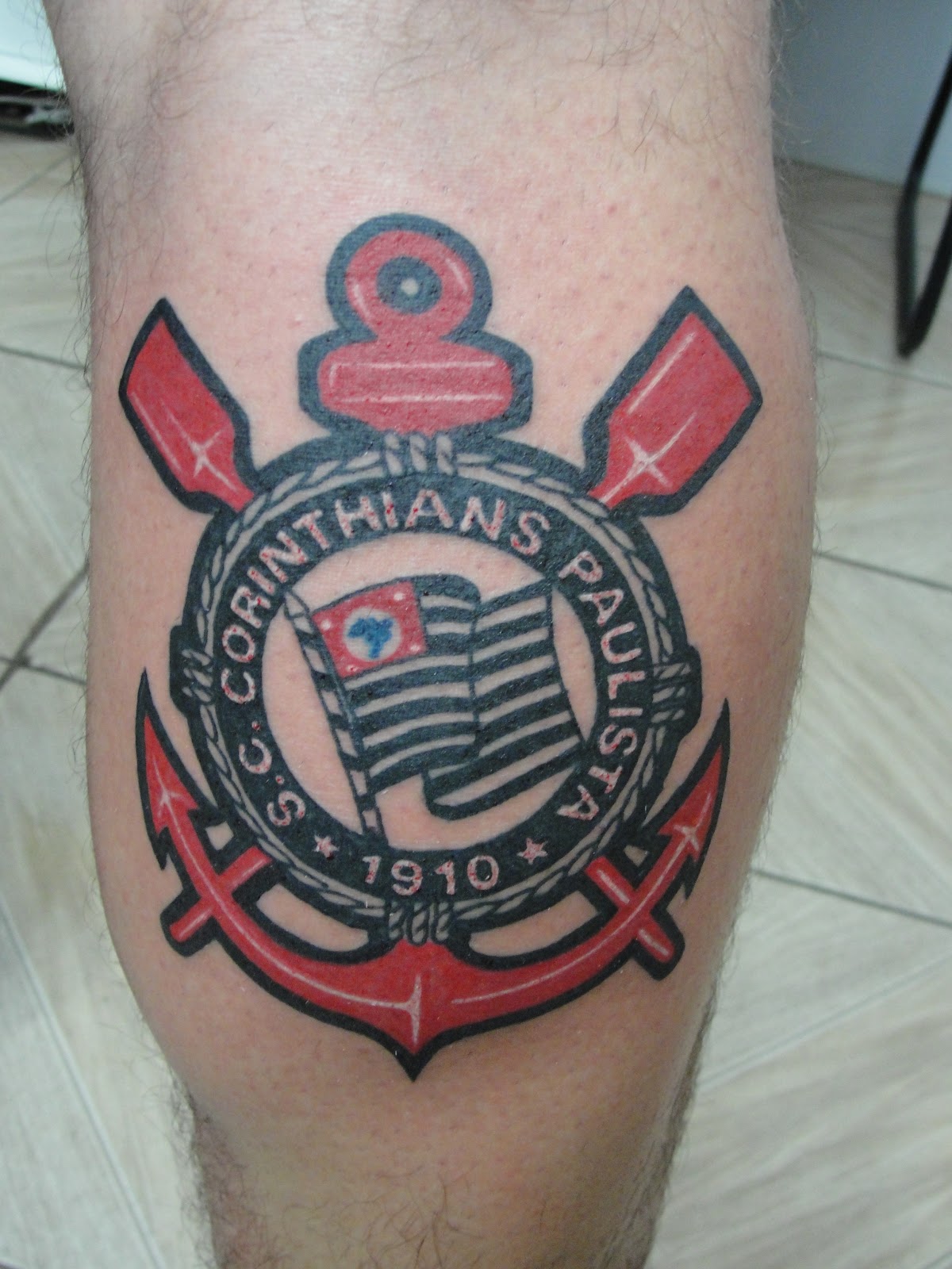 Arte Na Pele Tattoo Cuiaba: Tattoo Corinthians.