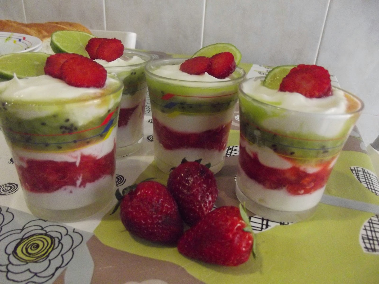Vasitos de frutas Las cocinitas de Andrea