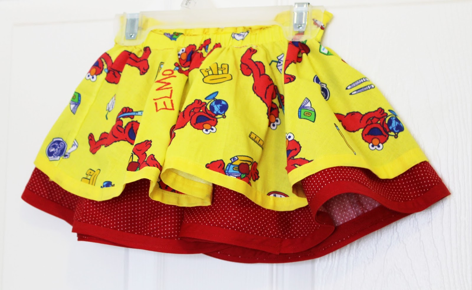 Double Layer Circle Elmo Skirt | The Stitching Scientist