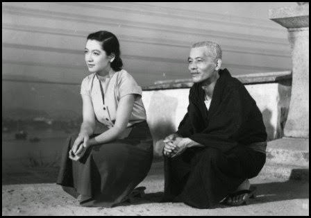 Setsuko Hara y Chishu Ryu en Cuentos de Tokio (Ozu Yasujiro, 1953)