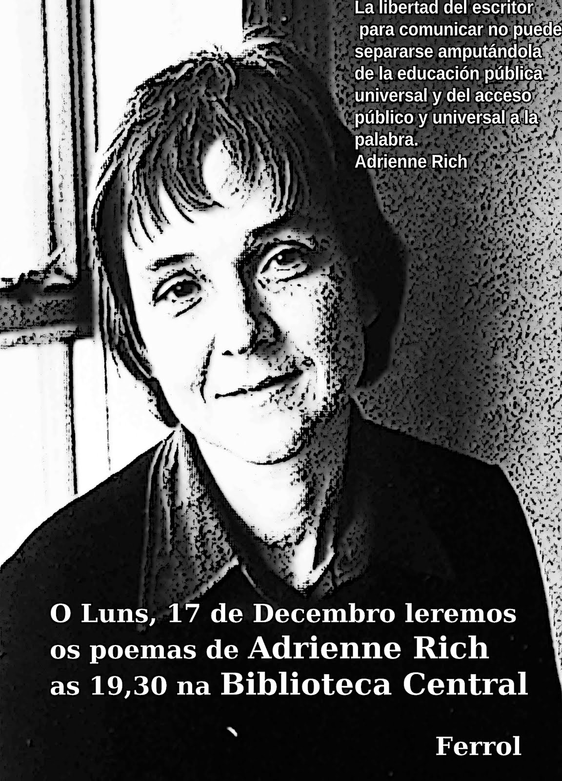 Adrienne Rich, escolma pra sair da casa