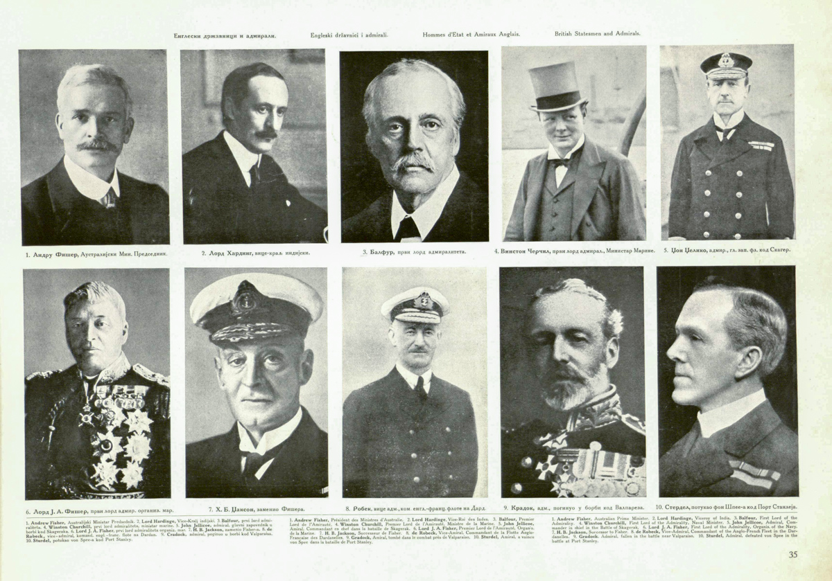 British Statesmen and Admirals WW1 Leaders WW1 Information