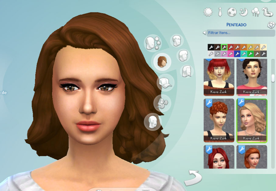 My Sims 4 Blog Medium Flipped Hair For Females By Kiara24
