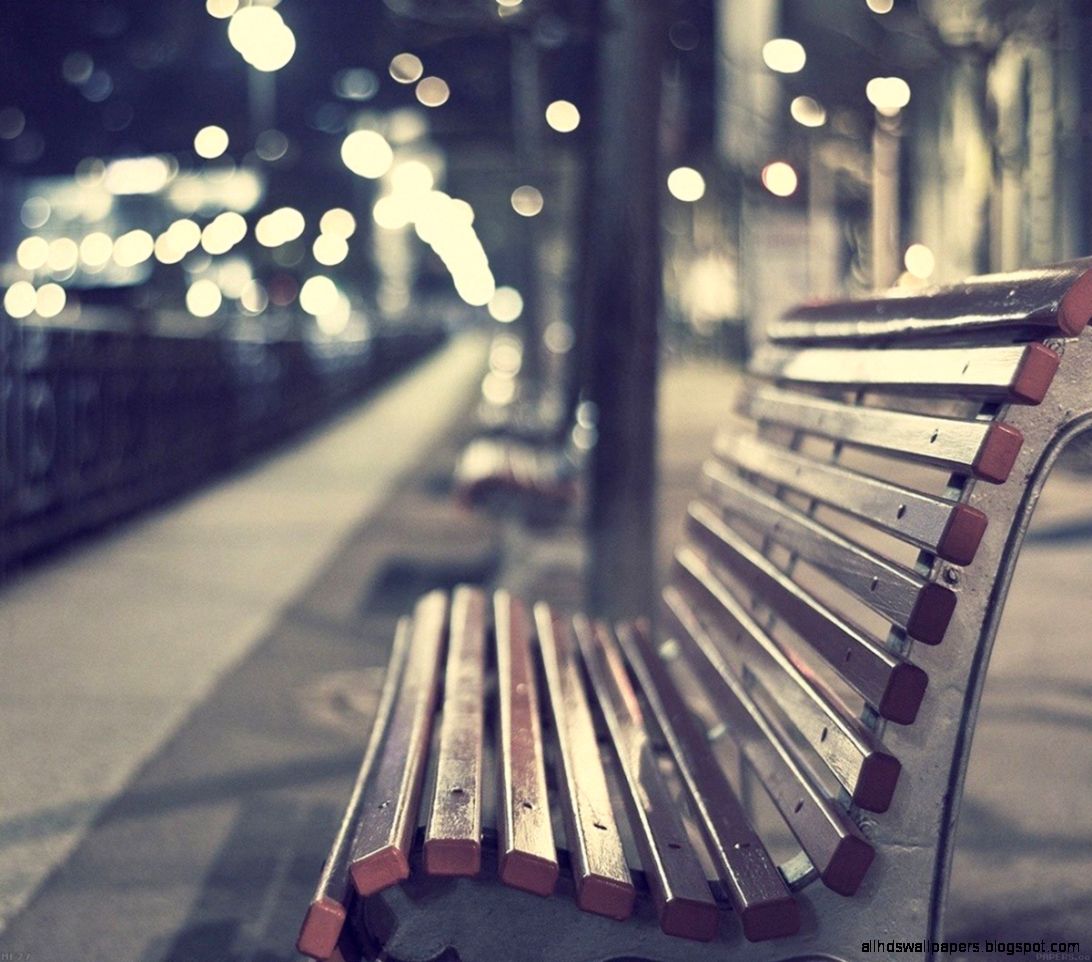 mf77 street chair night lights bokeh city