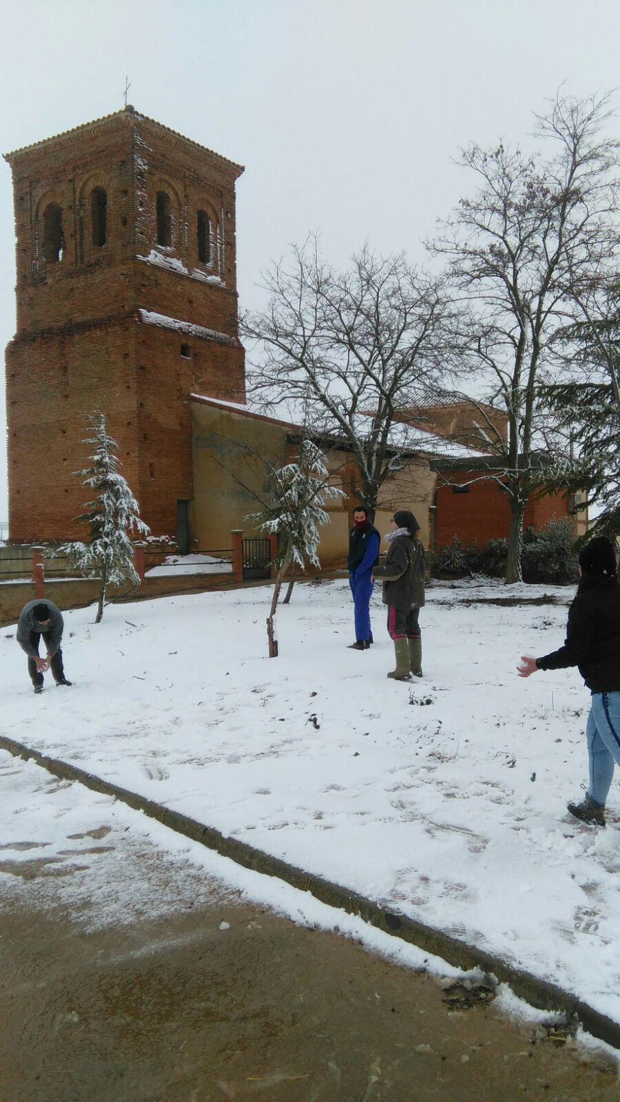 Carbajal de Fuentes En Carbajal también nieva.