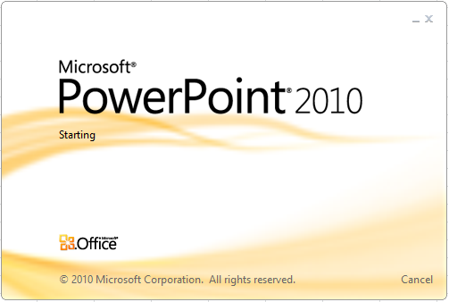 How to start of Word, Excel and Power point - 2010