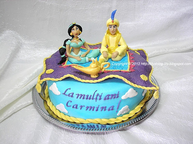 Tort Aladin, Jasmin si lampa fermecata/Cake Aladdin, Jasmin and magic lamp
