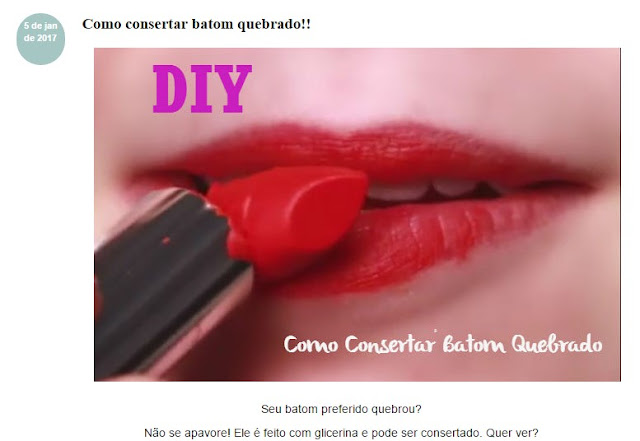 Como consertar batom quebrado - DIY