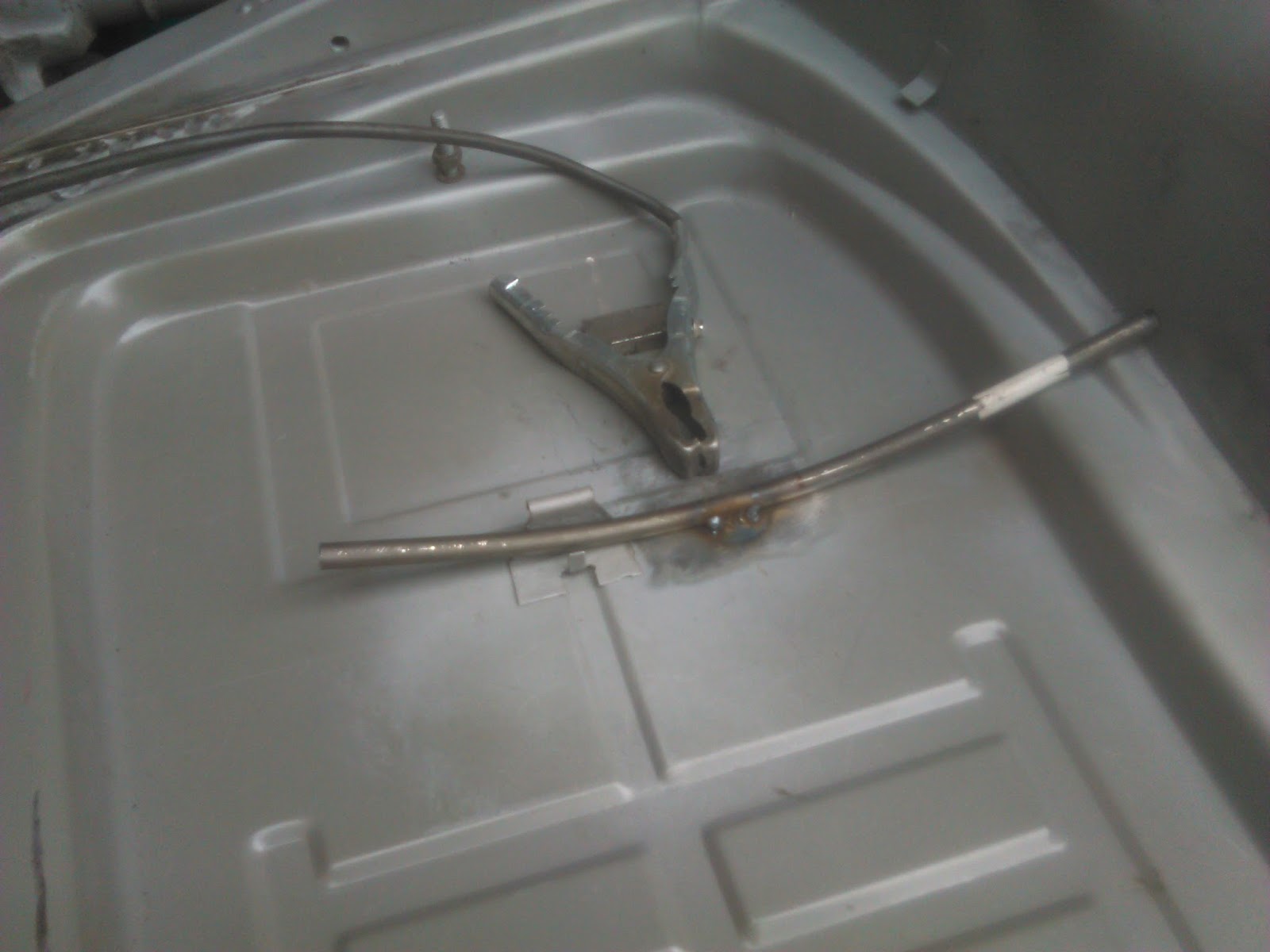 1965 VW Beetle Restoration Heater cable guide tubes