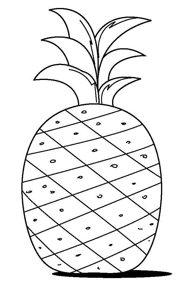 Piña para colorear - Imagui