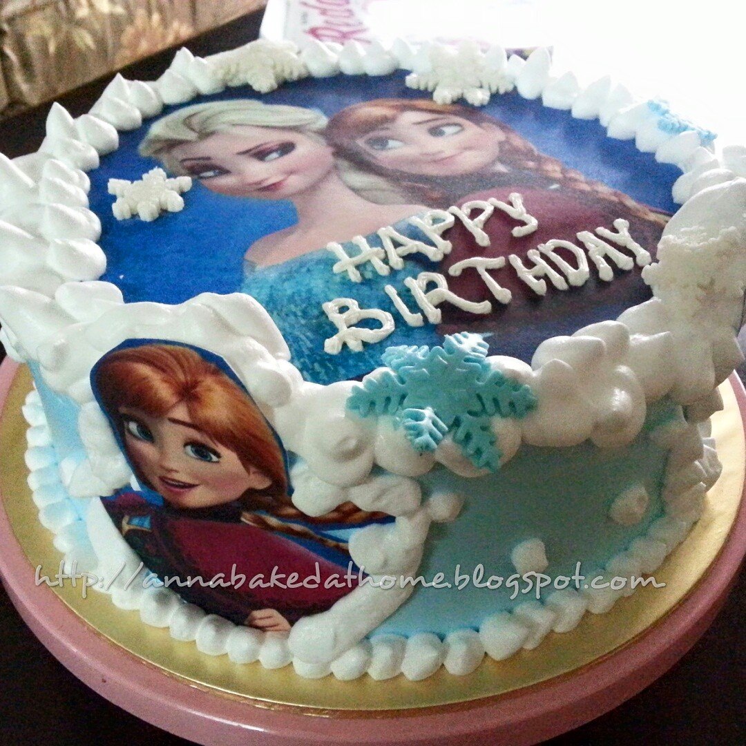 AnnaBaked@Home: "FROZEN" CHOCOLATE CAKE