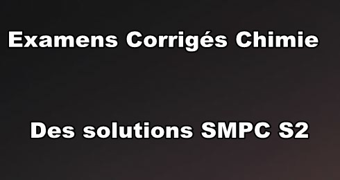Examens et Contrôles Corrigés Chimie Des Solutions SMPC S2 PDF