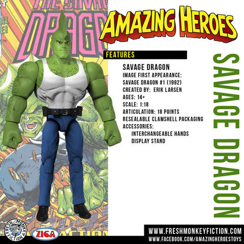 Fresh Monkey Fiction Amazing Heroes Reborn Action Figure Kickstarter