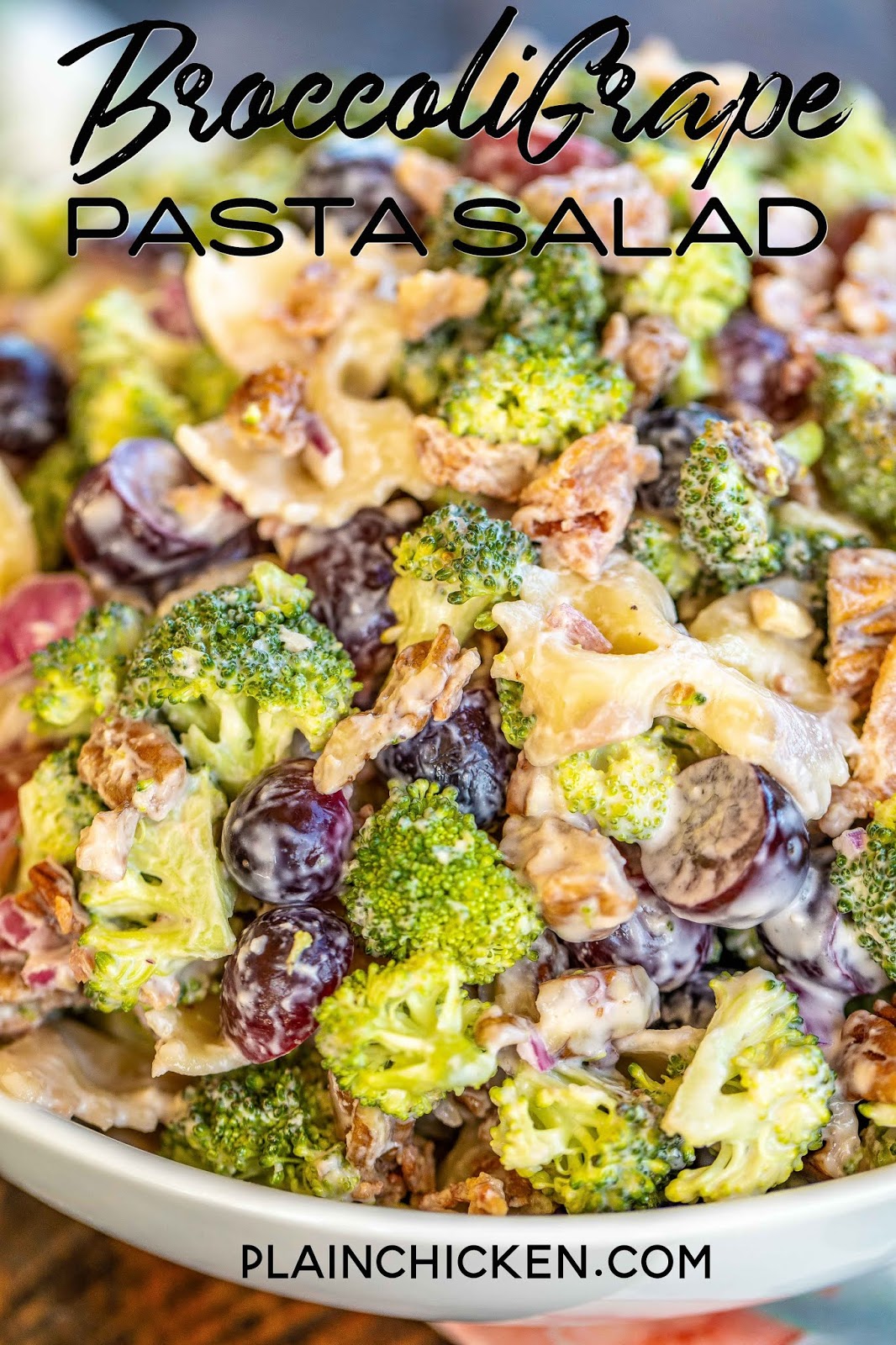 Broccoli Grape Pasta Salad Plain Chicken®