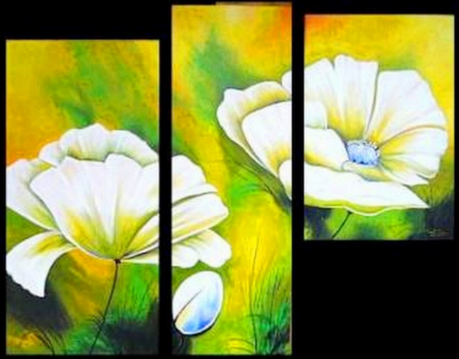 El arte es su máxima expresión Flores, Pinturas al Óleo Fáciles