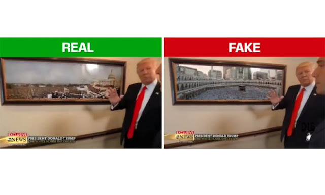 Beredar Video Palsu yang Viral di Medsos Tentang ‘Trump Kagum pada Makkah’