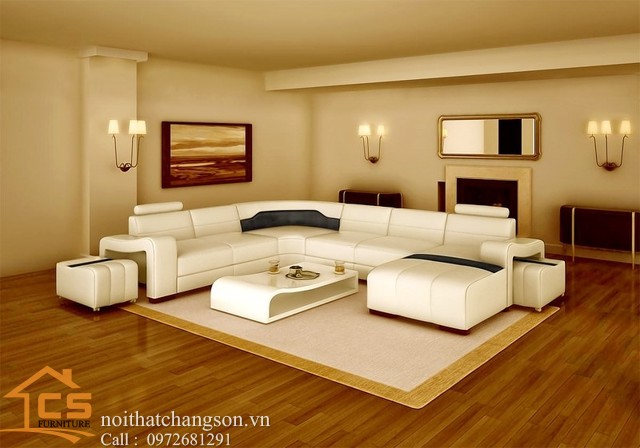 Sofa bền đẹp - giá rẻ sản xuất tại xưởng Nội Thất Chàng Sơn: Sofa đẹp 1