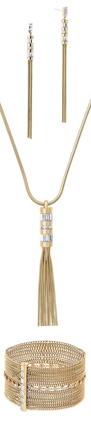 Michael Kors Black Tie Affair Collection (necklace, earrings, bracelet, sold separately)