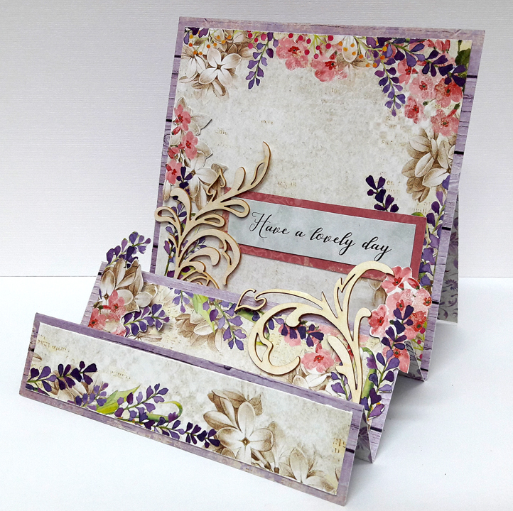 Scrap and Craft Combination Easel and Stair Step Card Tutorial with Einat