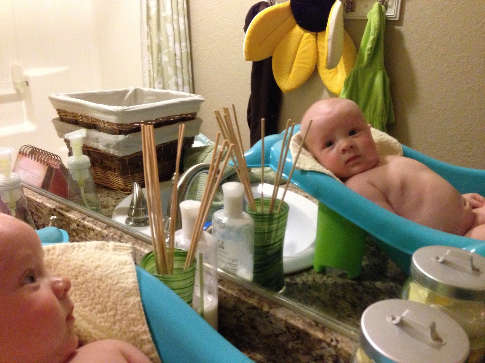 After the Storks: "Rub a dub dub, get me out of the tub ...