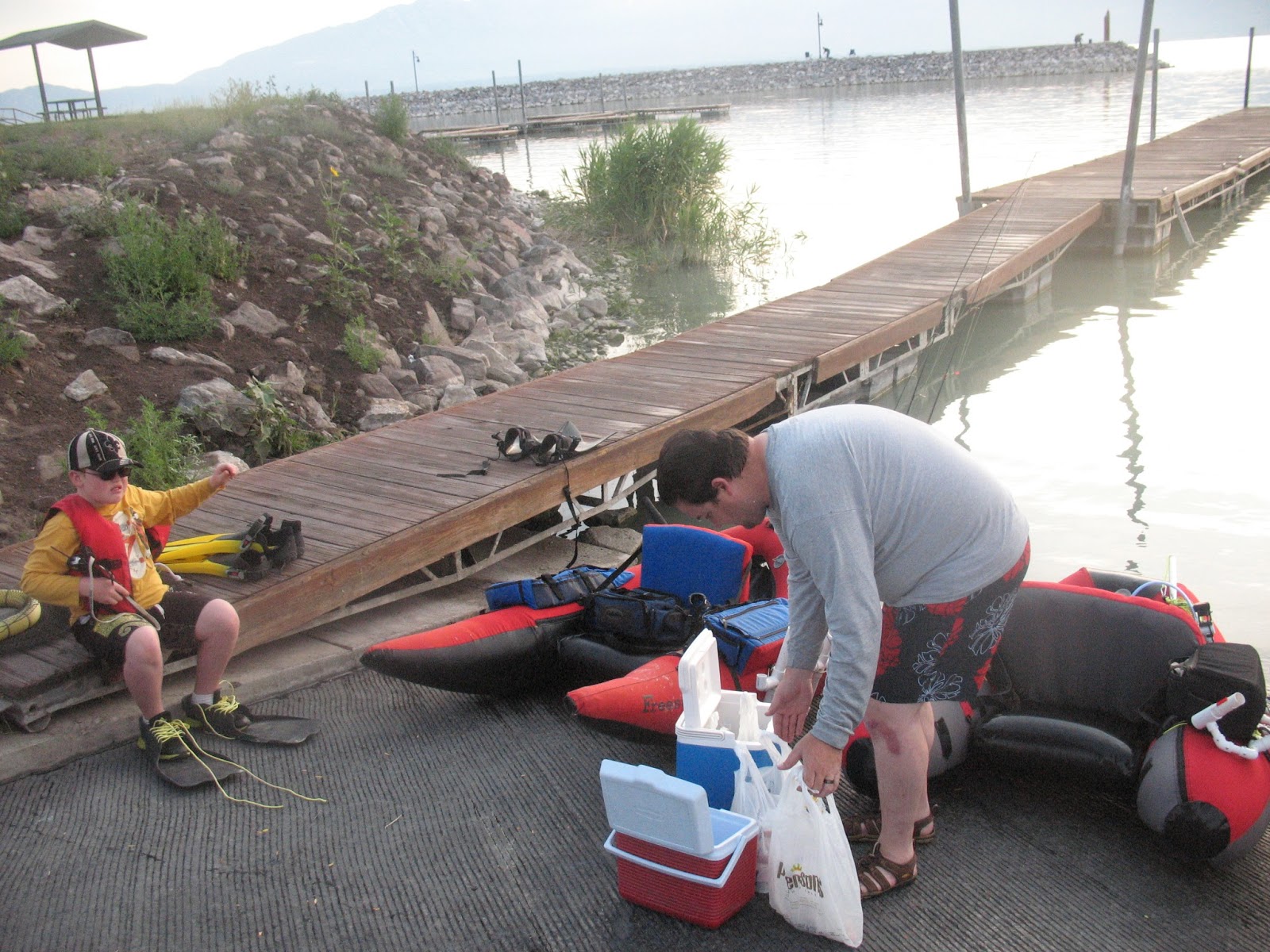 Hnaf's Fishing Blog: July 5th @ Pelican Point, Utah Lake