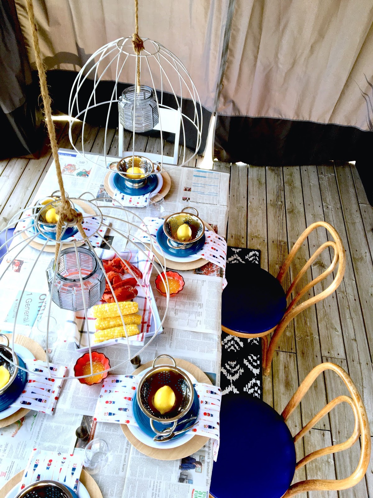 Lobster Dinner Table Setting Harlow & Thistle