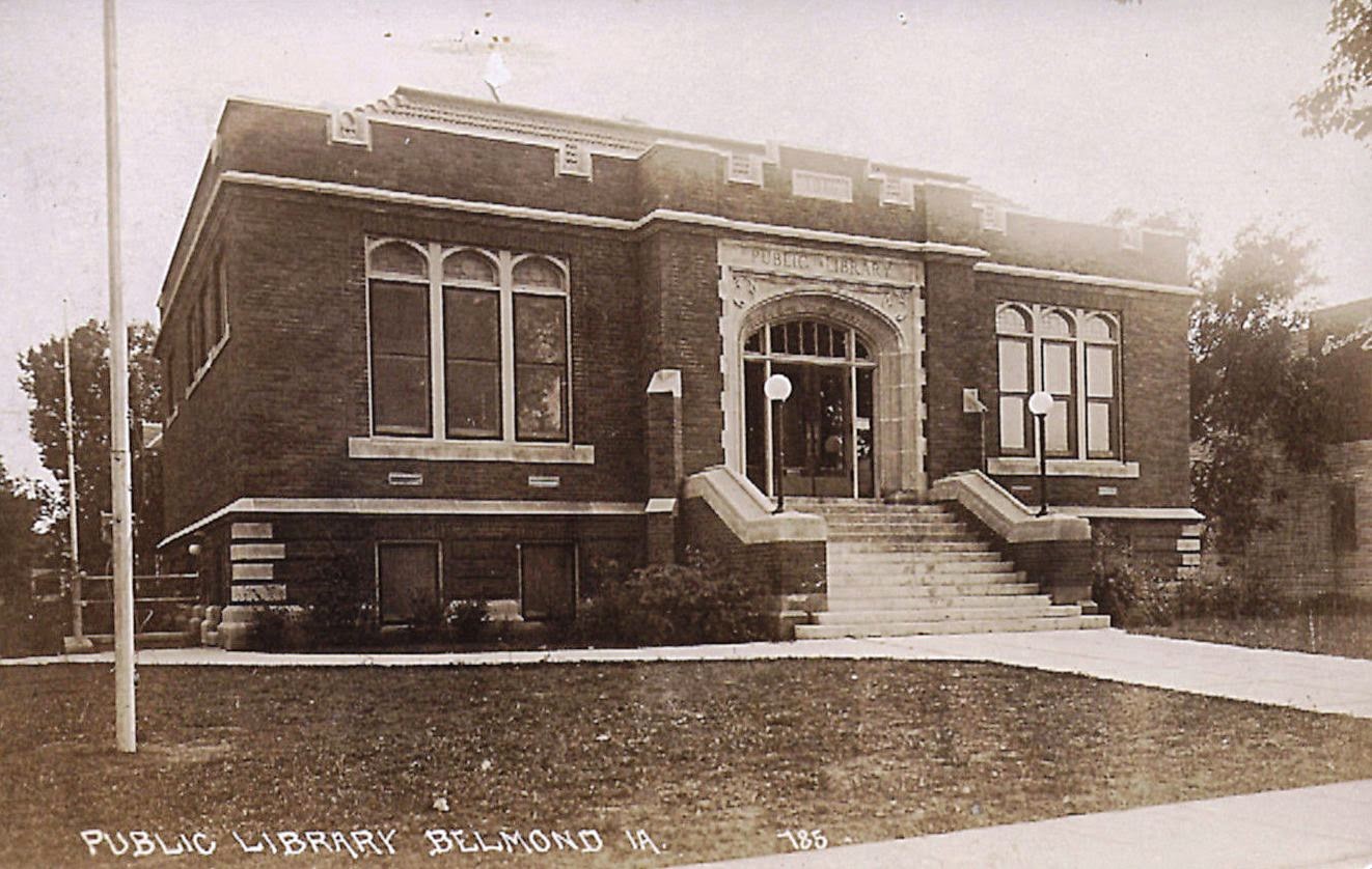 Library Postcards Public Library, Belmond, Iowa