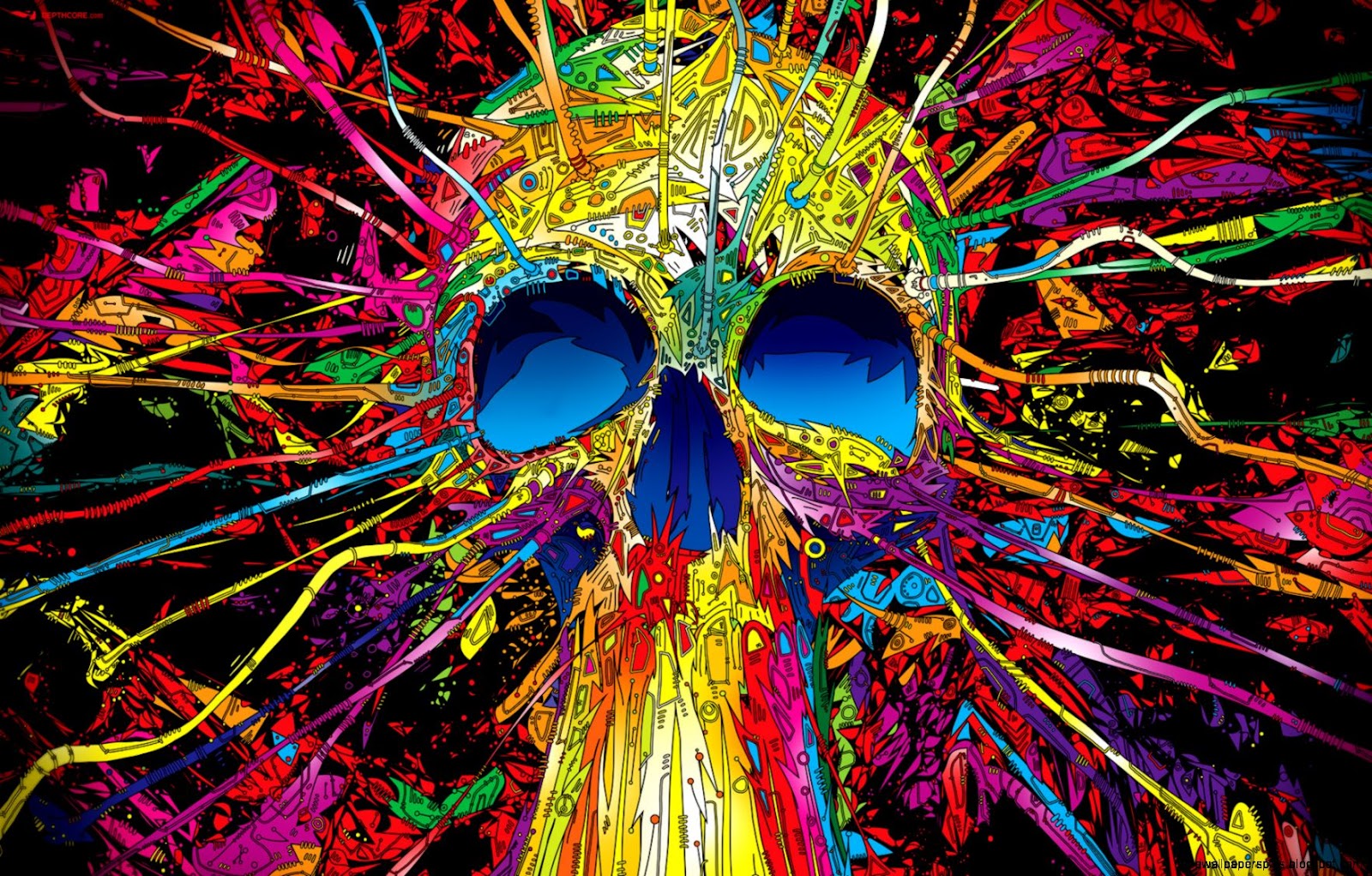 Psychedelic Skull
