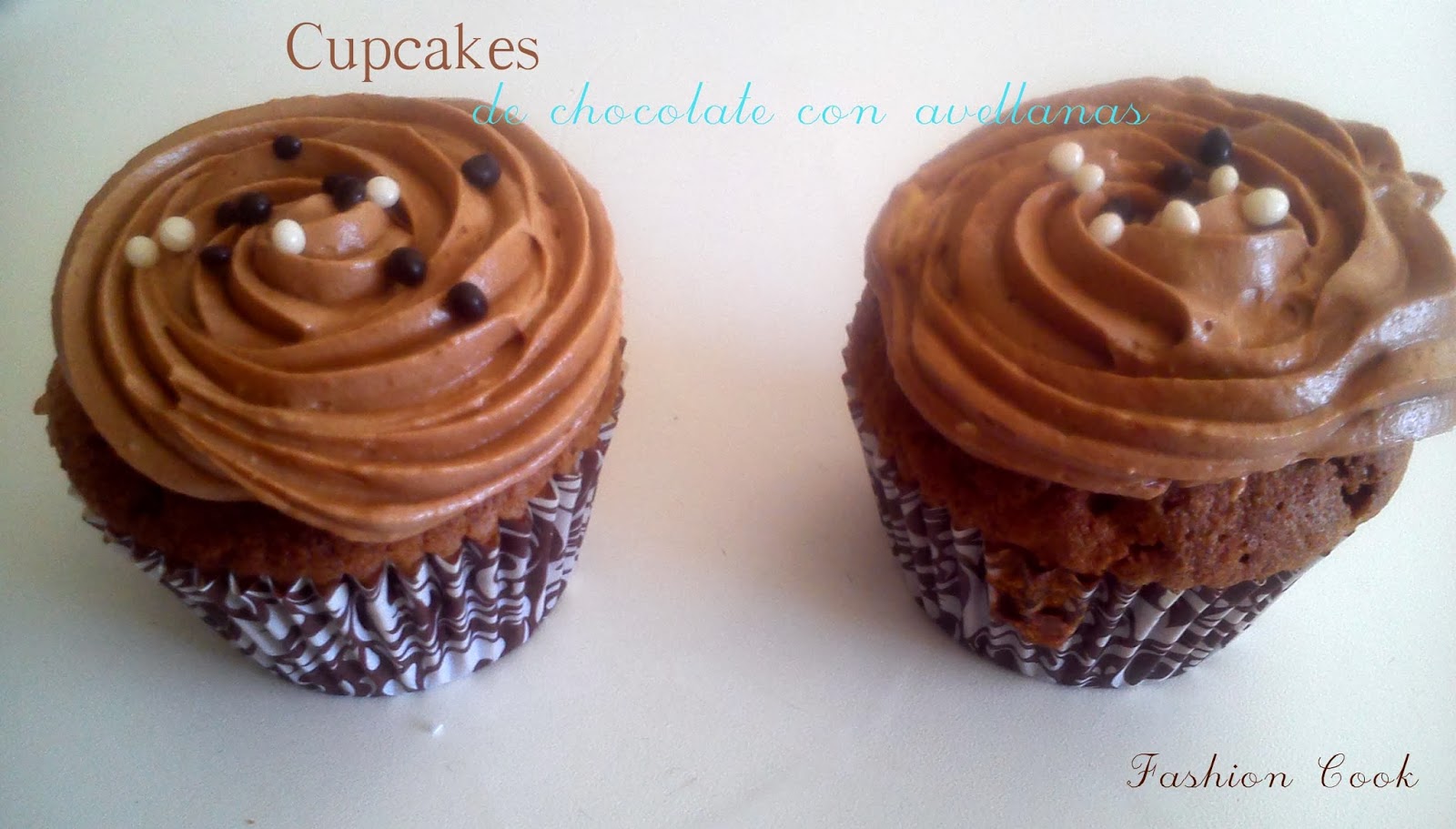 Fashion Cook Cupcakes de Chocolate y Avellanas