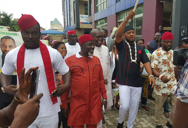 Yul Edochie and other nollywood actors campaigning for governor Yul edochie contests for Anambra Governorship