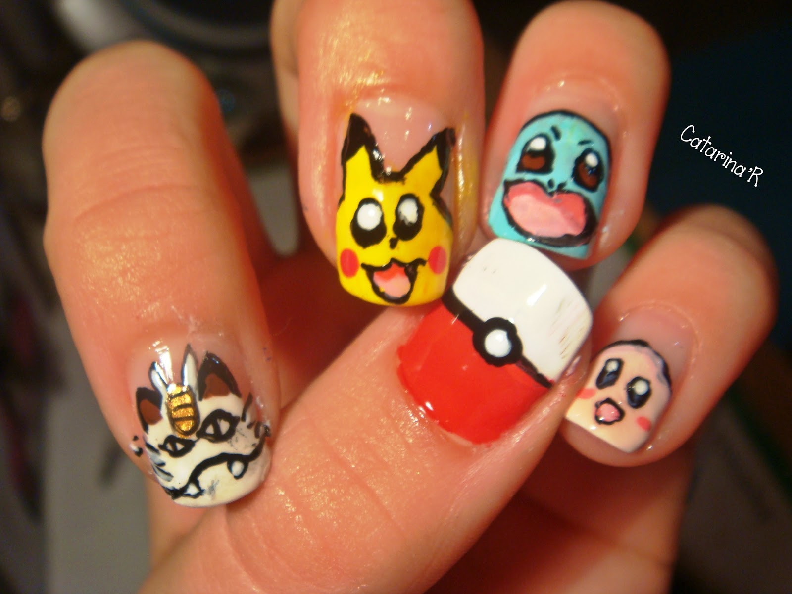 Pikachu Nail Art Stickers - wide 1