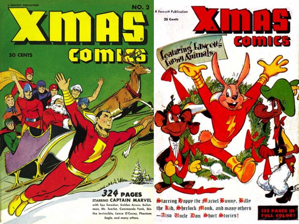 Dave's Comic Heroes Blog Merry Christmas from Captain Marvel and friends.
