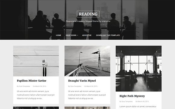 Reading blogger template 