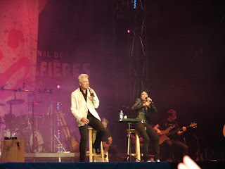 Daniel Lavoie and Marjo performing at Marjo et ses hommes, Saint-Jean-sur-Richelieu (Quebec), August 15, 2010