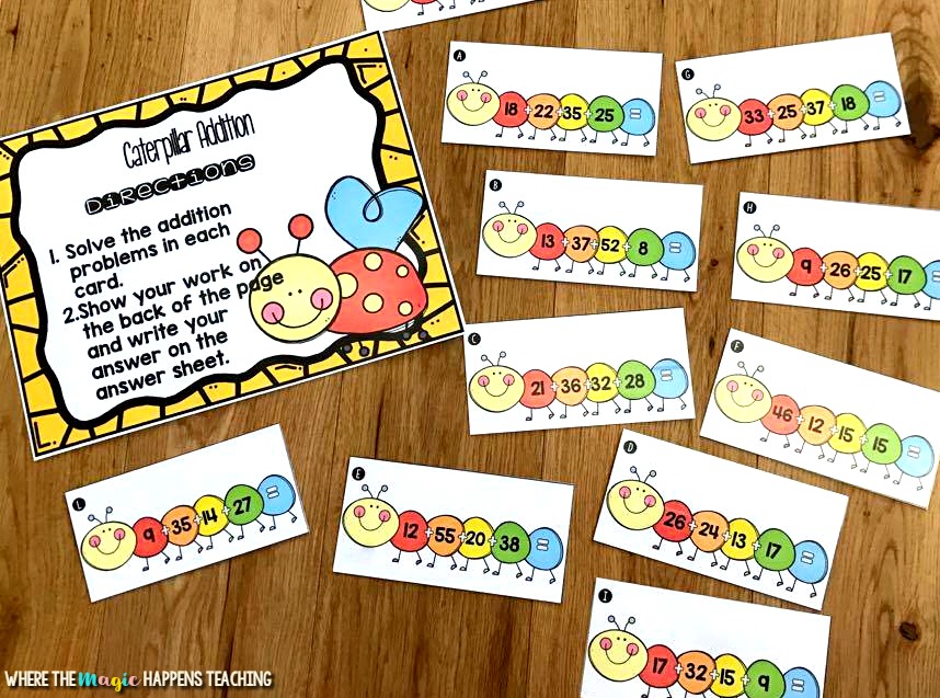 15 Great Spring Math Centers for 2nd Grade - Where the Magic Happens