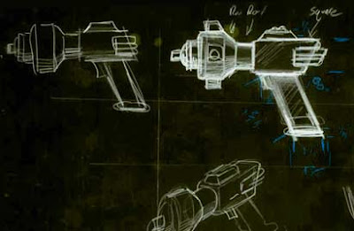 Boceto de Jeff Lynk para el arma andoriana. 
