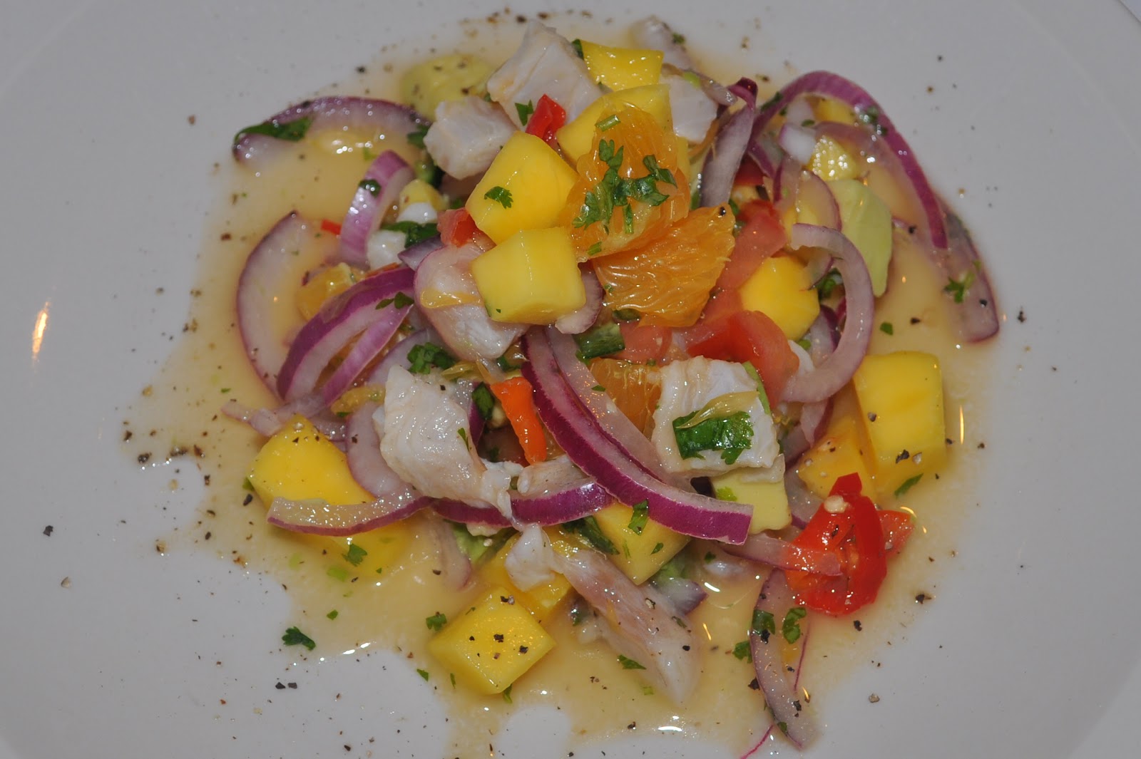 365 días de platillos mexicanos Ceviche con mango