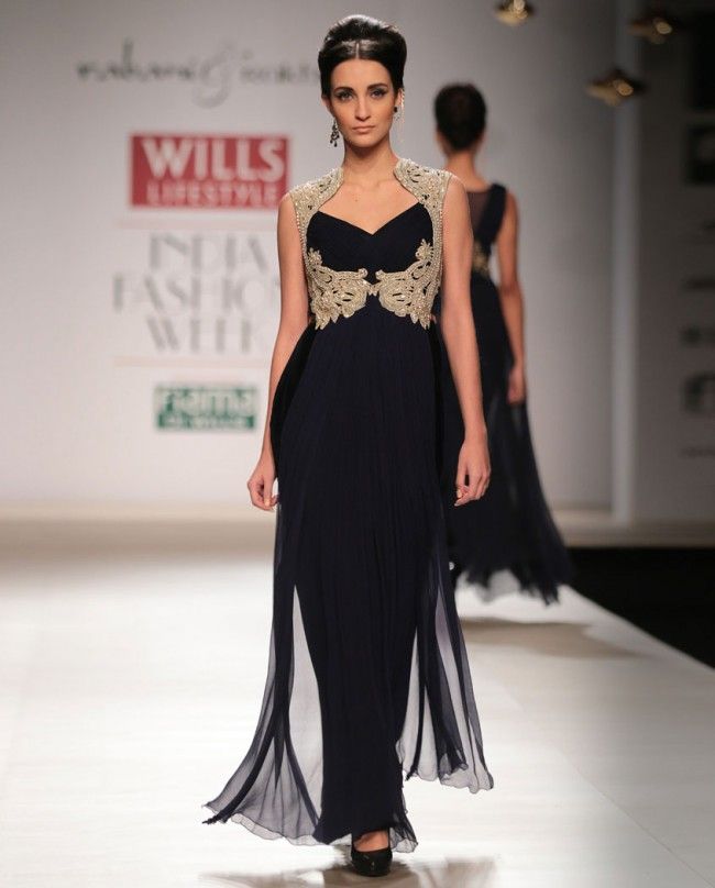 ELEGANT BLACK SLEEVELESS ONE PIECE PARTY WEAR DRESS