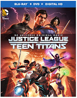 Justice League Vs. Teen Titans Blu-ray Cover