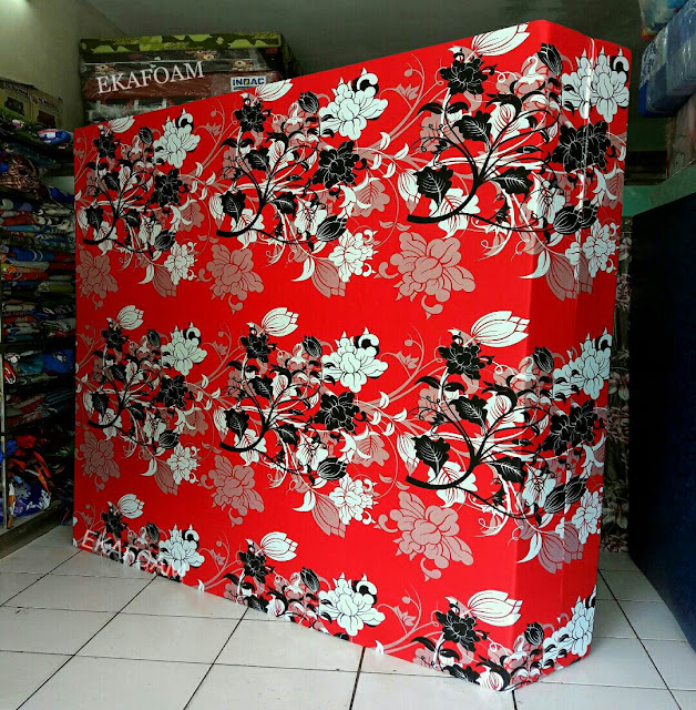 Kasur inoac motif MANOHARA MERAH Kasur inoac motif BUNGA MANOHARA MERAH
