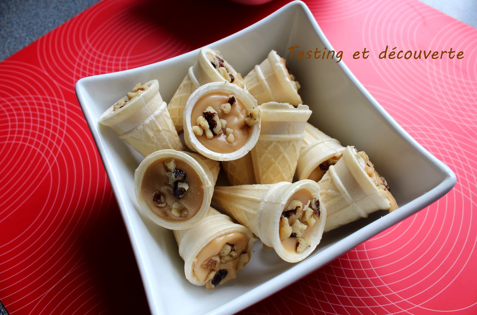 Testing et découverte au sucre à la crème