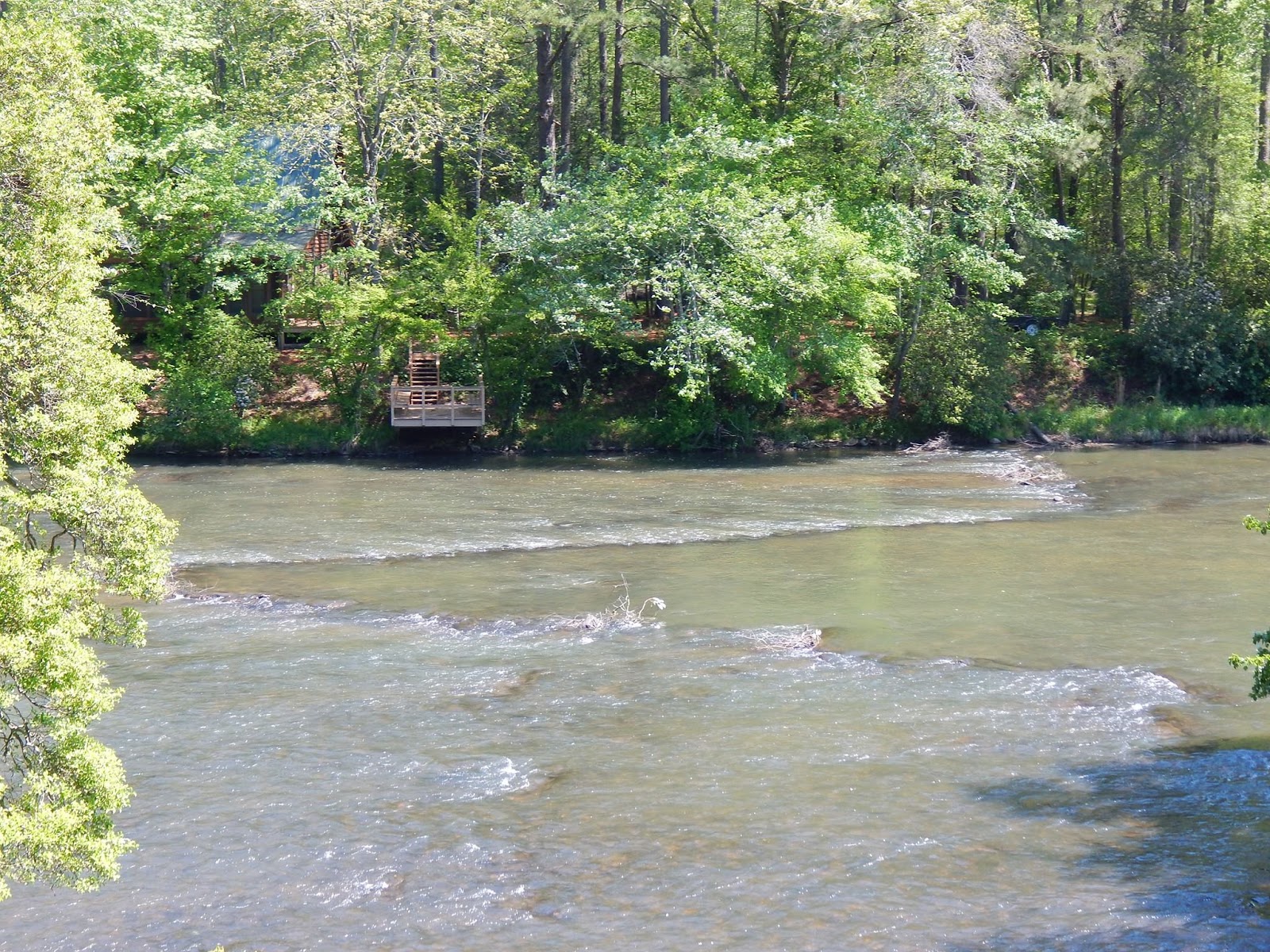 Native American Fish Trap on the Toccoa River
