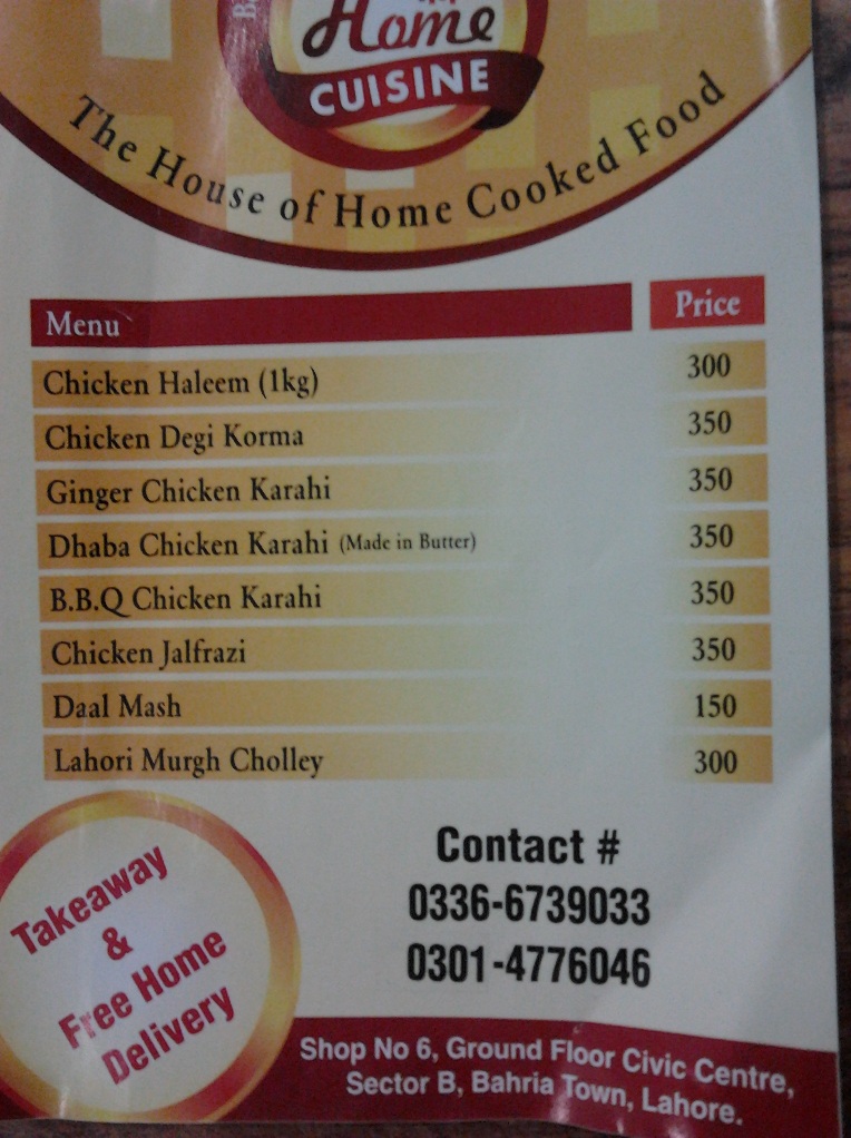 Home Cuisine Restaurant In Bahria Town Lahore A Blog About Bahria