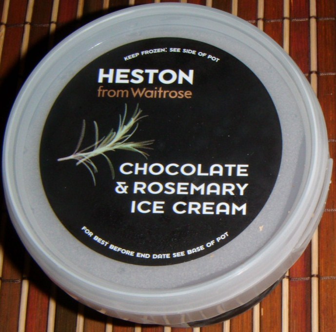 FOODSTUFF FINDS Heston's Chocolate & Rosemary Ice Cream (WaitroseUK