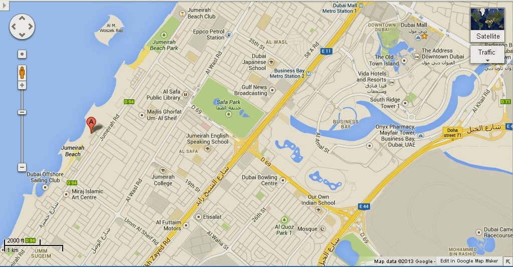 Карта дубай google